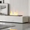 200 cm Modern Sintered Stone LED Flame Humidifier TV Stand with 2 Drawers – AUD-H1781