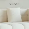 Axial 2007 mm Boucle Fluted Sofa with Silver Legs & Pillows