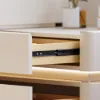 Lumio White Rotating Lighted Makeup Vanity with Charging Station & Mirror