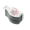 Floating Curved Bathroom Vanity Wall Mounted Half-Circle Bathroom Cabinet – Grey