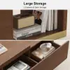 Mordel Glossy Walnut Extendable TV Stand & Coffee Table Set