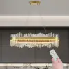 1000mm Crystina Modern LED Crystal Kitchen Island Light with Remote Control