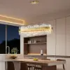 1000mm Crystina Modern LED Crystal Kitchen Island Light with Remote Control