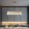 1000mm Crystina Modern LED Crystal Kitchen Island Light with Remote Control