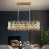 Clyvra 80 cm Modern Crystal Glod Ceiling Lights with Adjustable Height and Brightness