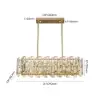 Clyvra 80 cm Modern Crystal Glod Ceiling Lights with Adjustable Height and Brightness