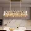 Clyvra 100 cm Modern Crystal Glod Ceiling Lights with Adjustable Height and Brightness