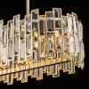 Clyvra 100 cm Modern Crystal Glod Ceiling Lights with Adjustable Height and Brightness