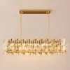 Clyvra 100 cm Modern Crystal Glod Ceiling Lights with Adjustable Height and Brightness