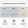 LED Linear Kitchen Island Light – 6-Light Dimmable Black Fixture with Glass Globe Shades