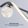 LED Linear Kitchen Island Light – 4-Light Dimmable Black Fixture with Glass Globe Shades