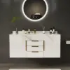 Aro 120 cm Floating Single Bathroom Vanity with Sink, Sintered Stone Top