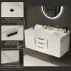 Aro 120 cm Floating Single Bathroom Vanity with Sink, Sintered Stone Top