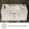 Aro 120 cm Floating Single Bathroom Vanity with Sink, Sintered Stone Top