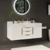 Aro 120 cm Floating Single Bathroom Vanity with Sink, Sintered Stone Top