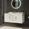 Aro 120 cm Floating Single Bathroom Vanity with Sink, Sintered Stone Top