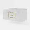 Aro 120 cm Floating Single Bathroom Vanity with Sink, Sintered Stone Top