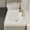 Bathroom Vanity Set 80 cm Modern Warm White LED Floating Bathroom Vanity with Sink