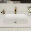 Bathroom Vanity Set 80 cm Modern Warm White LED Floating Bathroom Vanity with Sink