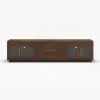 Arune 203 cm Arched Glass Doors TV Unit with Storage and LED – Walnut Stand