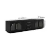 Arune 200 cm Arched Glass Doors TV Unit with Storage and LED