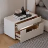 711 mm Wide Smart Bedside Table with Charging Station & Light