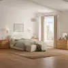 Meloa 120 cm Wooden 6-Drawer LED Dresser with Charging Station