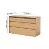 Meloa 120 cm Wooden 6-Drawer LED Dresser with Charging Station