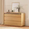 Meloa 120 cm Wooden 6-Drawer LED Dresser with Charging Station