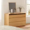 Meloa 120 cm Wooden 6-Drawer LED Dresser with Charging Station