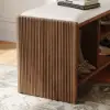 1010mm Wood Shoe Storage Entryway Bench Leather Upholstered – AUD-H1819
