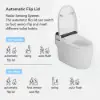 Smart Toilet with Heated Seat White & Black Rimless Dual Flush (4 Star)