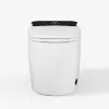 Smart Toilet with Heated Seat White & Black Rimless Dual Flush (4 Star)