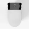 Smart Toilet with Heated Seat White & Black Rimless Dual Flush (4 Star)