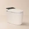 Smart Toilet with Heated Seat White & Black Rimless Dual Flush (4 Star)