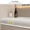 1000mm Wall Hung Bathroom Vanity White with Ample Storages and Adjustable Light