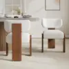 Mid-Century Modern Wood Dining Chairs Set of 2 – AUD-H1825