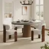 Mid-Century Modern Wood Dining Chairs Set of 2 – AUD-H1825