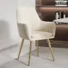 1000mm Sintered Stone Round Dining Table Set with Brushed Gold Base Seats 2 People – AUD-H1826