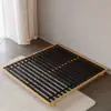 Japanese Style King Floor Wood Bed in Natural