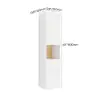 Freestanding and Wall-Mounted White Adjustable Bathroom Cabinet with Storage