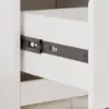 Freestanding and Wall-Mounted White Adjustable Bathroom Cabinet with Storage