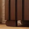 Florva Ash Wood 2-Drawer Nightstand with Faux Travertine Top Set of 2 – AUD-H1835
