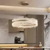 600mm Modern Acrylic Crystal Chandelier with Three Color Temperatures and Remote Control