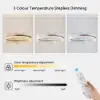 600mm Modern Acrylic Crystal Chandelier with Three Color Temperatures and Remote Control