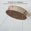 600mm Modern Acrylic Crystal Chandelier with Three Color Temperatures and Remote Control