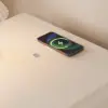 Modern 3-drawer off-white MDF Nightstand with USB and Lighting