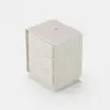 Modern 3-drawer off-white MDF Nightstand with USB and Lighting