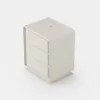 Modern 3-drawer off-white MDF Bedside Table with USB and Lighting – AUD-H1839