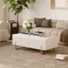 Grovyn Fluted Lift-Top Coffee Table with 2 Drawers-120 cm